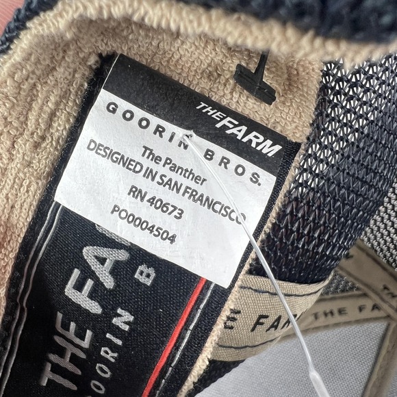 Goorin Bros Panther Hat Cap Snap Back Mesh Trucker Patch One Size Mens - Picture 10 of 13